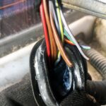 car wiring closeup