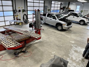 High Caliber Auto Collision & Repair Shop Work Area