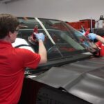 Windshield repair process using resin injection