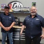 Joe Rodriguez and Cris Moreno collaborate closely as foreman and owner of Cris Auto Service in McAllen, demonstrating their teamwork and expertise in the automotive industry.