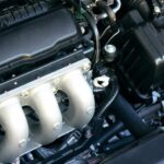 Close-up of an engine