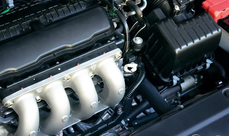 Close-up of an engine