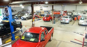 Auto Body Repair Shop Floor