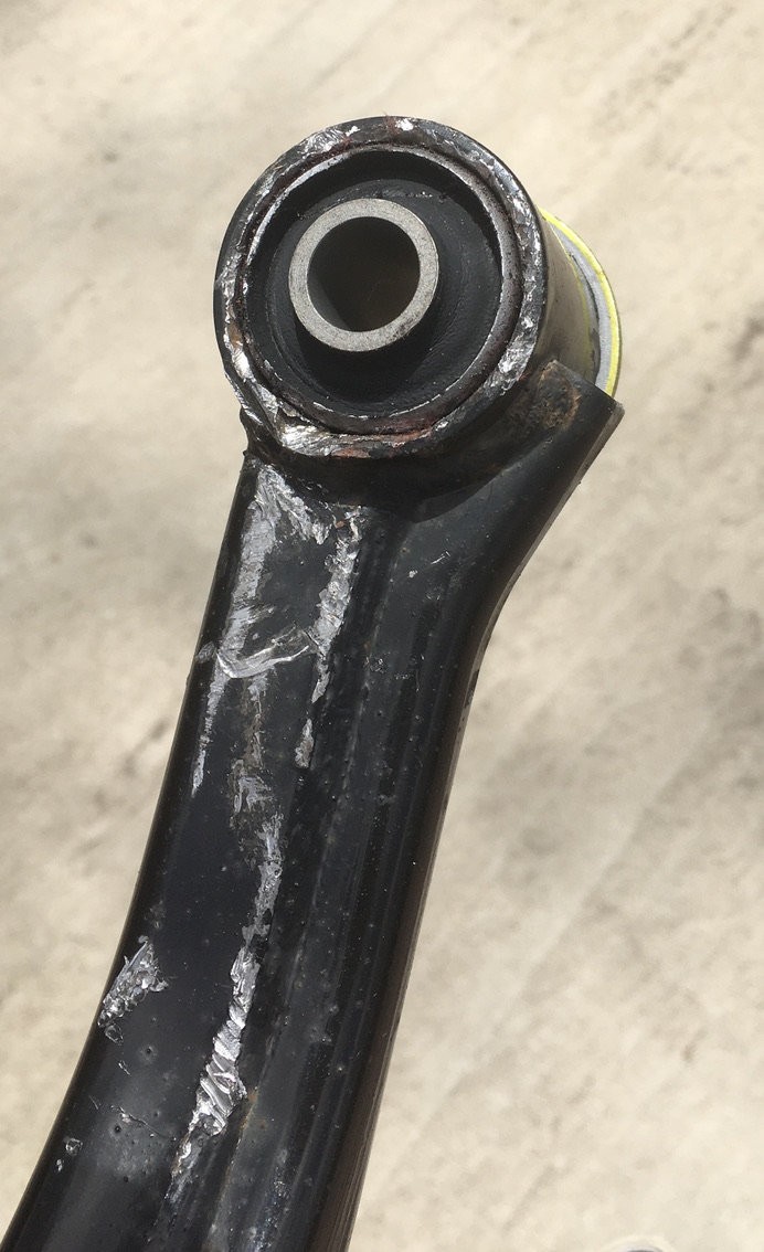 Damaged Metal on Control Arm