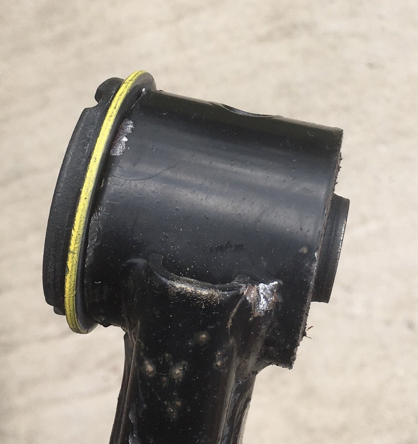 Deformed Metal on Control Arm Surface